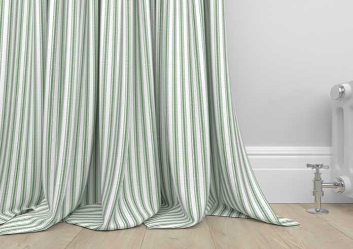 Lace Stripes, Emerald - Made to Measure Curtains - Image 6